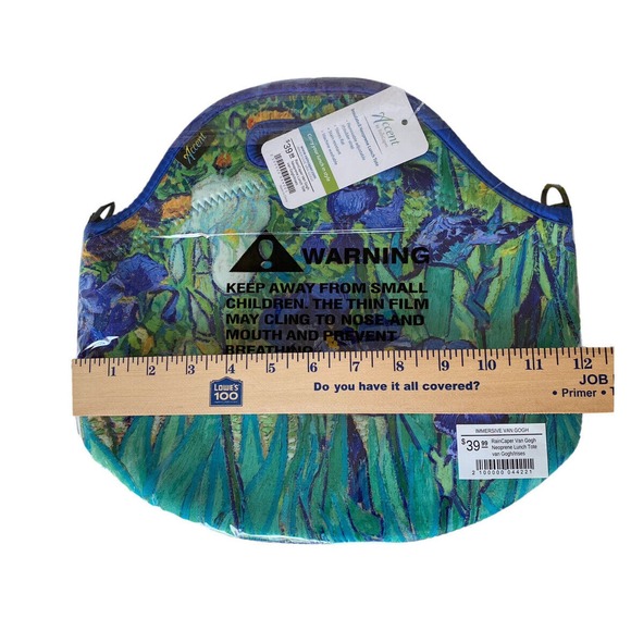 Van Gogh Neoprene Lunch Tote Irises Adjustable Strap Immersive Exclusive NEW - Picture 13 of 13